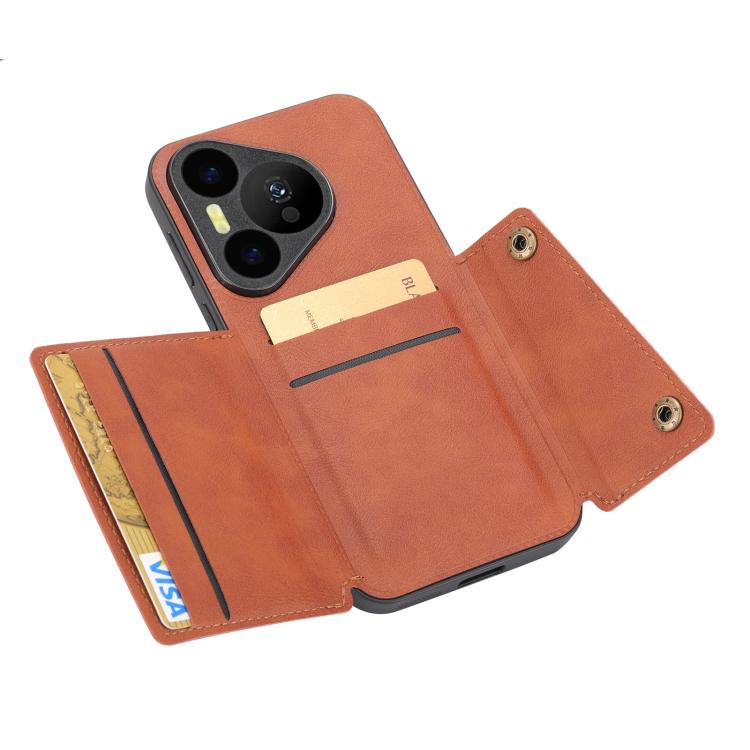 For Huawei Pura 90 Pro 5G Double Buckle Card Slots Magnetic Phone Case