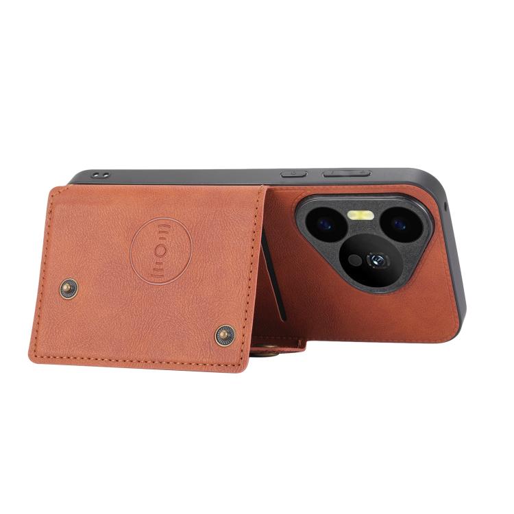 For Huawei Pura 90 Pro 5G Double Buckle Card Slots Magnetic Phone Case