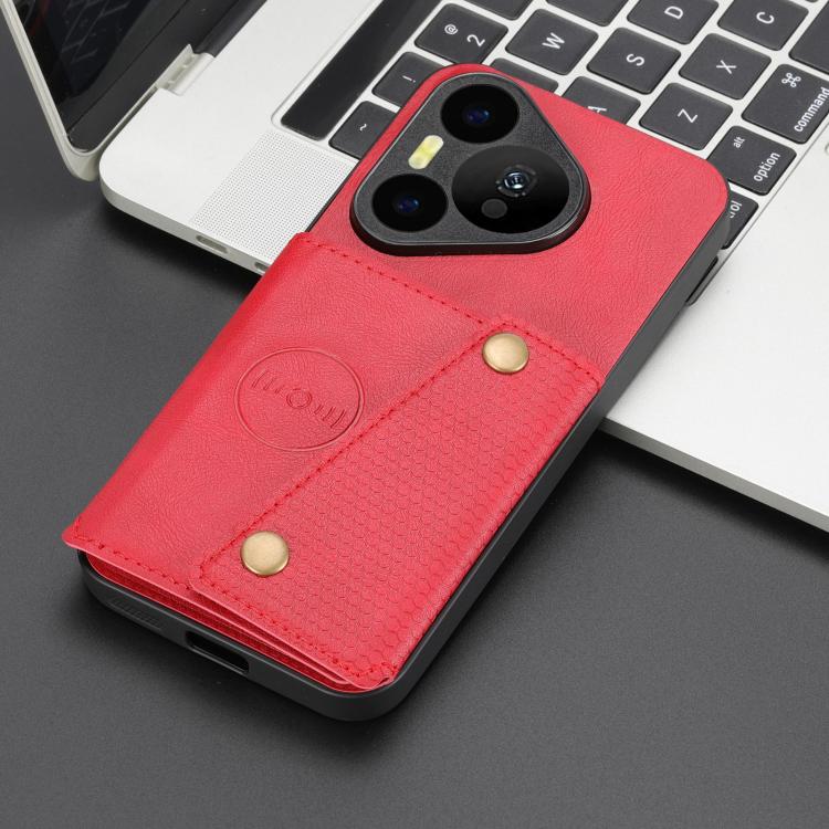 For Huawei Pura 90 Pro 5G Double Buckle Card Slots Magnetic Phone Case