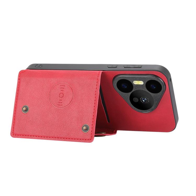 For Huawei Pura 90 Pro 5G Double Buckle Card Slots Magnetic Phone Case