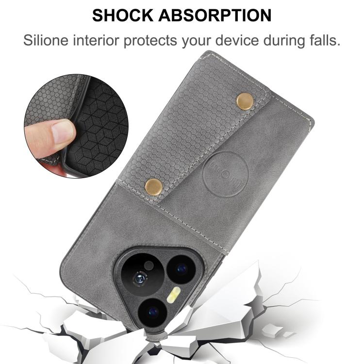 For Huawei Pura 90 Pro 5G Double Buckle Card Slots Magnetic Phone Case