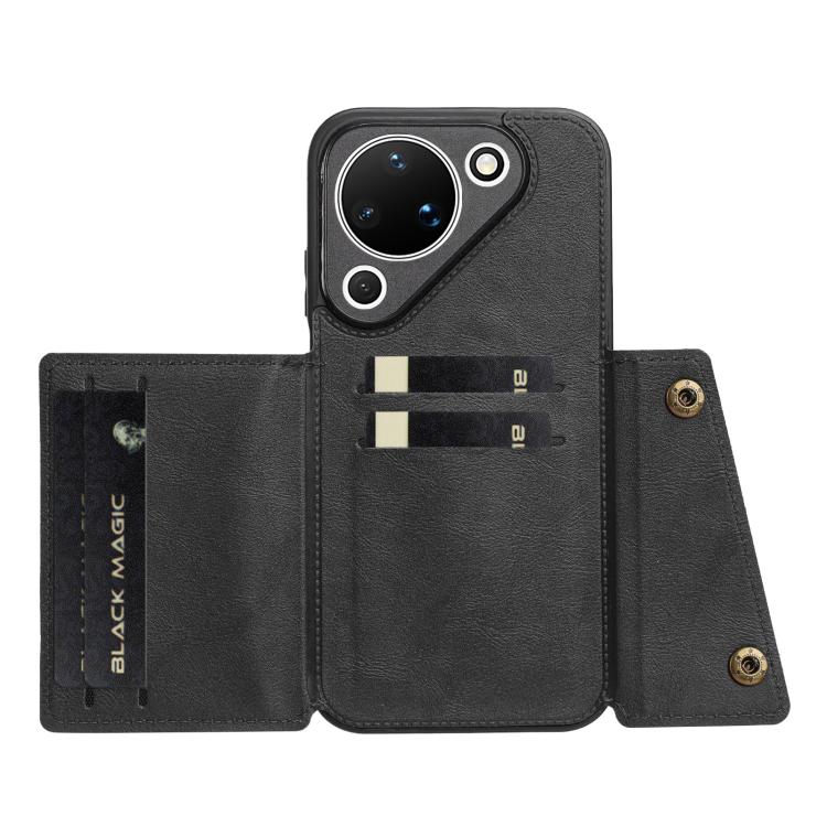 For Huawei Pura 90 5G Double Buckle Card Slots Magnetic Phone Case