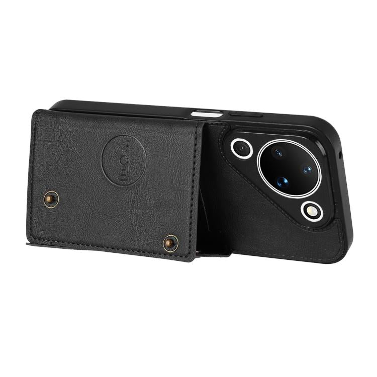 For Huawei Pura 90 5G Double Buckle Card Slots Magnetic Phone Case