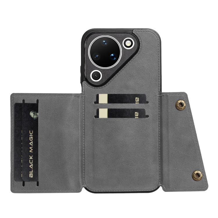 For Huawei Pura 90 5G Double Buckle Card Slots Magnetic Phone Case