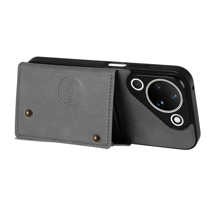 For Huawei Pura 90 5G Double Buckle Card Slots Magnetic Phone Case