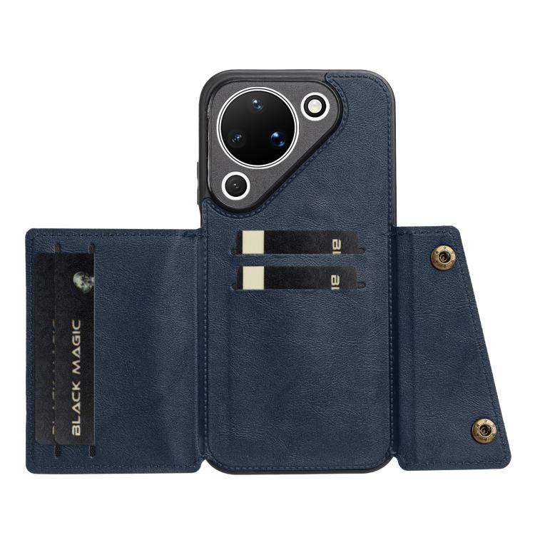 For Huawei Pura 90 5G Double Buckle Card Slots Magnetic Phone Case
