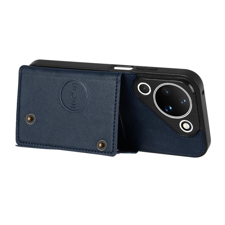 For Huawei Pura 90 5G Double Buckle Card Slots Magnetic Phone Case