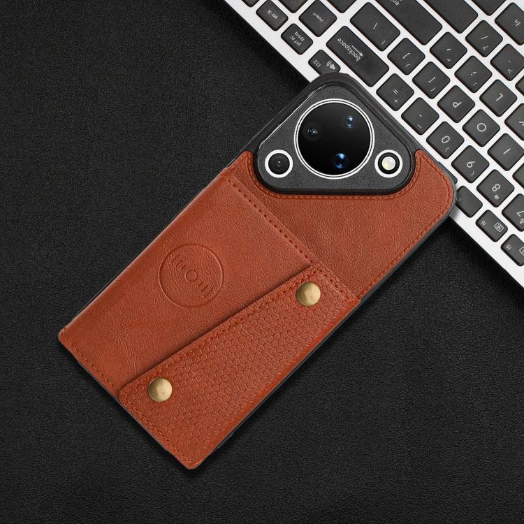 For Huawei Pura 90 5G Double Buckle Card Slots Magnetic Phone Case