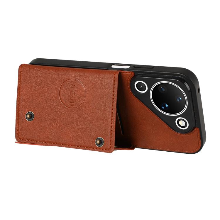 For Huawei Pura 90 5G Double Buckle Card Slots Magnetic Phone Case