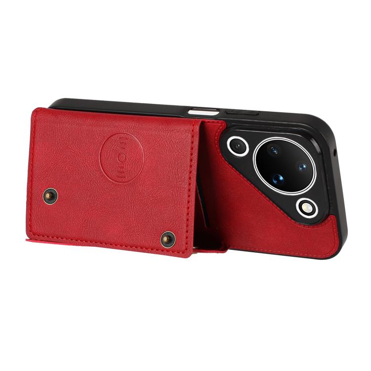 For Huawei Pura 90 5G Double Buckle Card Slots Magnetic Phone Case