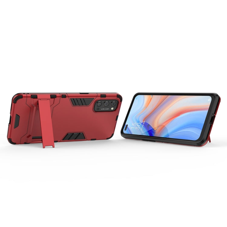 For OPPO Reno4 Pro PC + TPU Shockproof Protective Case with Holder