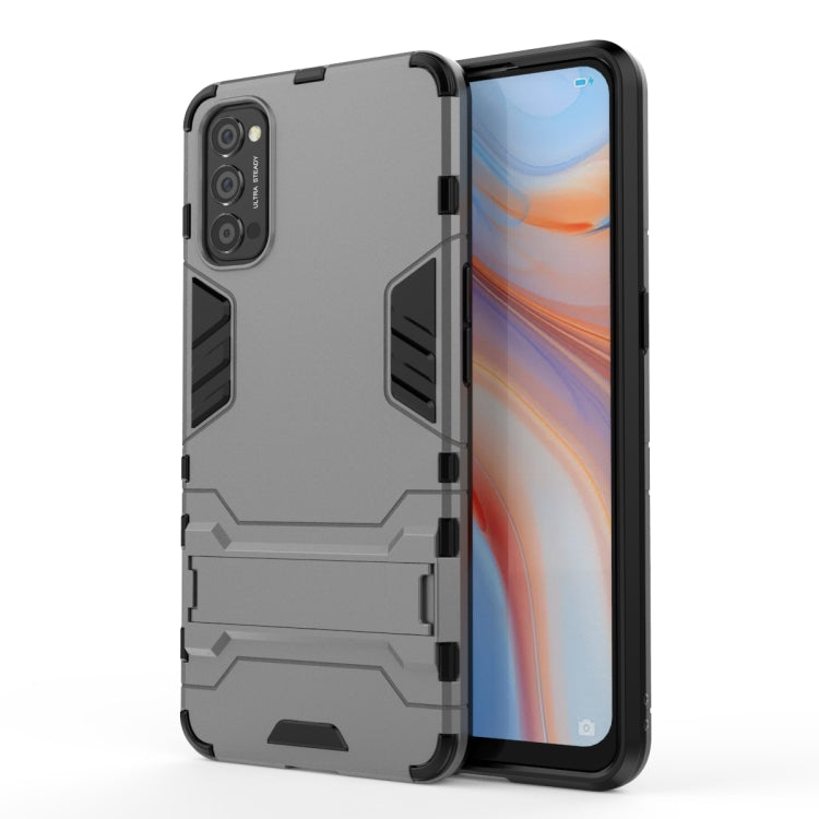 For OPPO Reno4 Pro PC + TPU Shockproof Protective Case with Holder