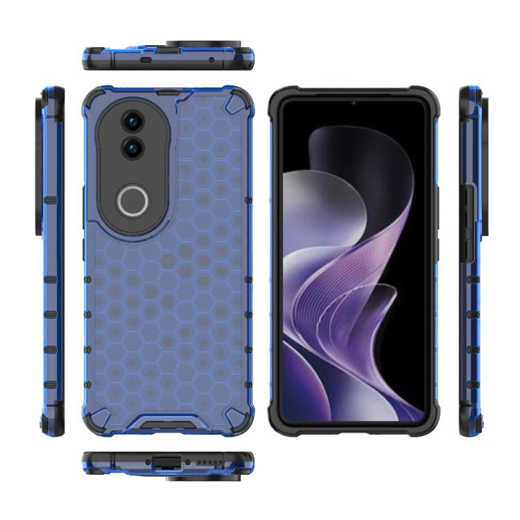 For vivo V50 5G Global Shockproof Honeycomb PC + TPU Phone Case