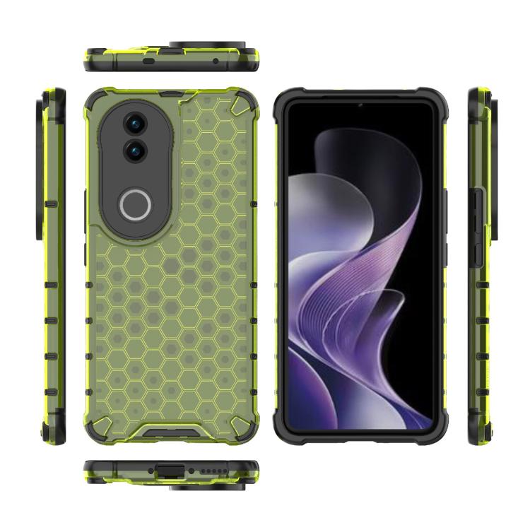 For vivo V50 5G Global Shockproof Honeycomb PC + TPU Phone Case