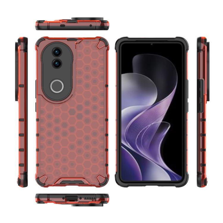 For vivo V50 5G Global Shockproof Honeycomb PC + TPU Phone Case