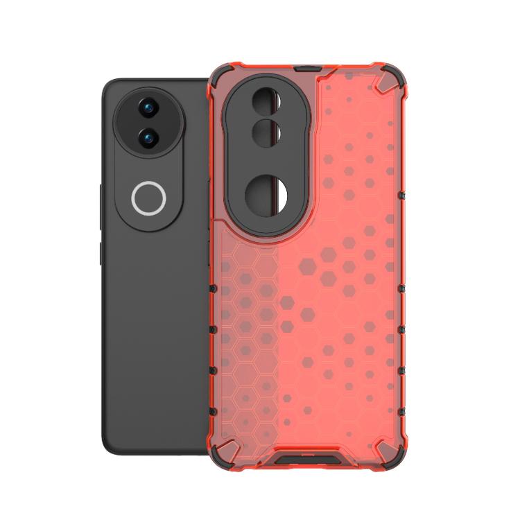 For vivo V50 5G Global Shockproof Honeycomb PC + TPU Phone Case