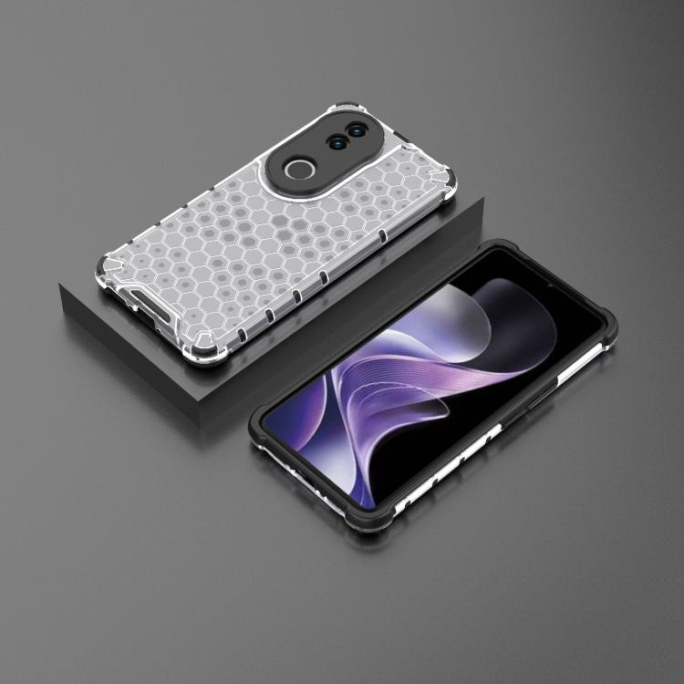 For vivo V50 5G Global Shockproof Honeycomb PC + TPU Phone Case
