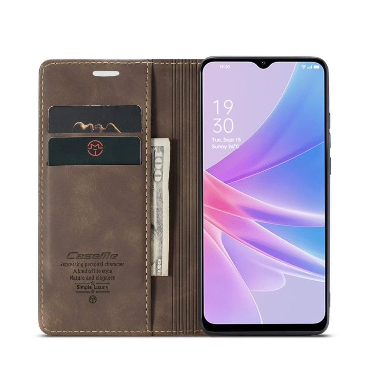 For OPPO A58 5G / A58X 5G CaseMe 013 Multifunctional Horizontal Flip Leather Phone Case