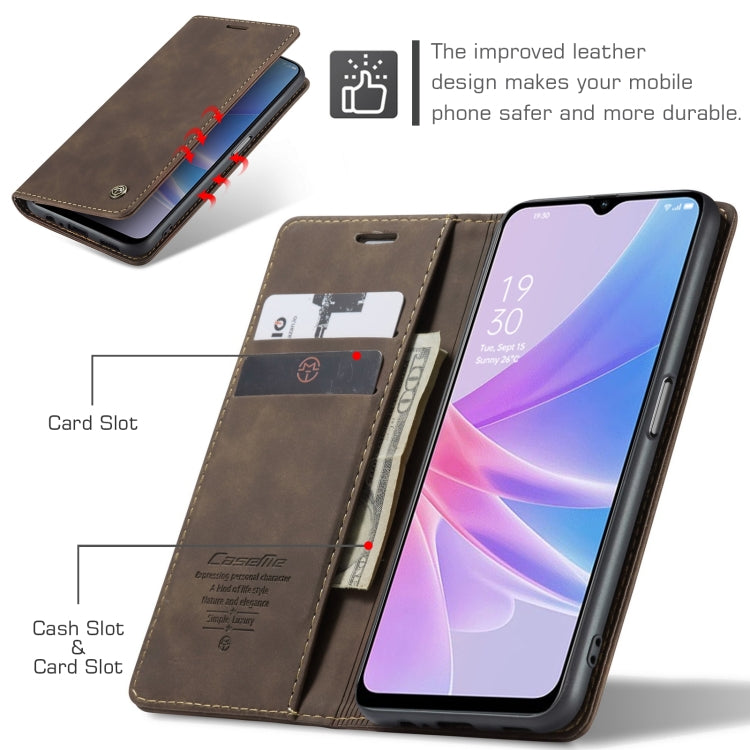 For OPPO A58 5G / A58X 5G CaseMe 013 Multifunctional Horizontal Flip Leather Phone Case