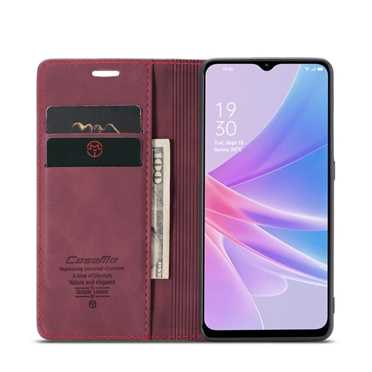 For OPPO A58 5G / A58X 5G CaseMe 013 Multifunctional Horizontal Flip Leather Phone Case