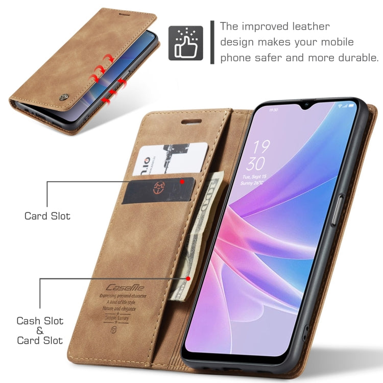 For OPPO A58 5G / A58X 5G CaseMe 013 Multifunctional Horizontal Flip Leather Phone Case