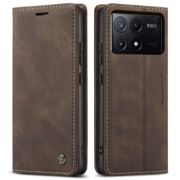 For Xiaomi Poco X6 Pro CaseMe 013 Multifunctional Horizontal Flip Leather Phone Case