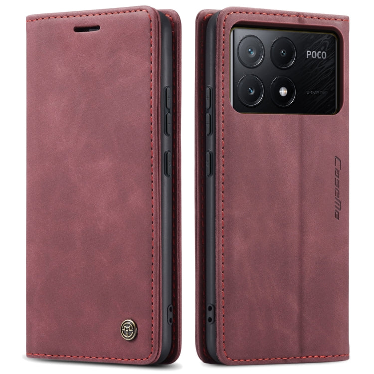 For Xiaomi Poco X6 Pro CaseMe 013 Multifunctional Horizontal Flip Leather Phone Case