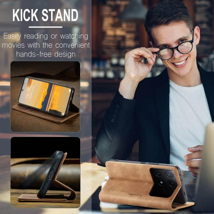 For Xiaomi Poco X6 Pro CaseMe 013 Multifunctional Horizontal Flip Leather Phone Case