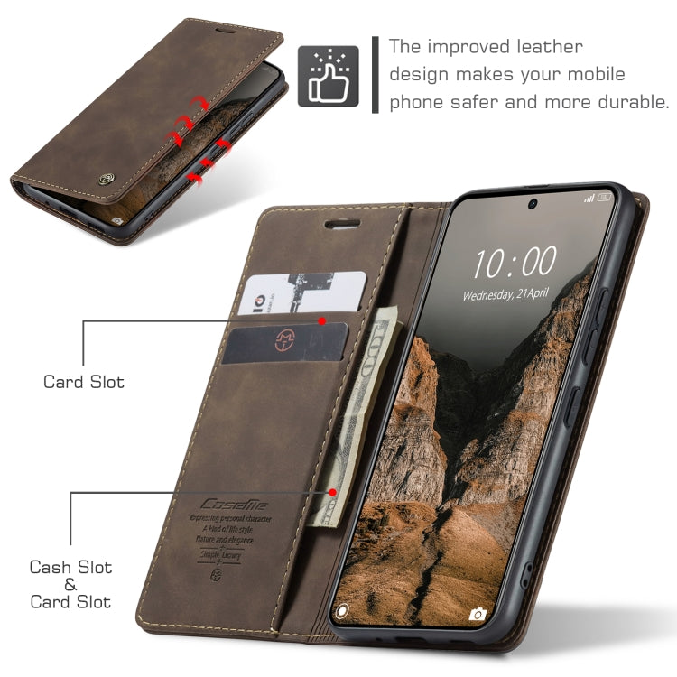 For Xiaomi Redmi K70E 5G CaseMe 013 Multifunctional Horizontal Flip Leather Phone Case