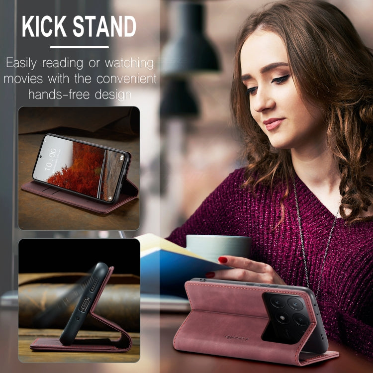 For Xiaomi Redmi K70E 5G CaseMe 013 Multifunctional Horizontal Flip Leather Phone Case