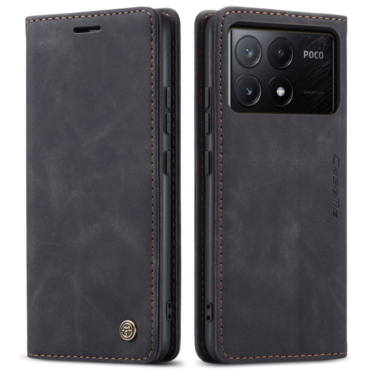 For Xiaomi Redmi K70E 5G CaseMe 013 Multifunctional Horizontal Flip Leather Phone Case