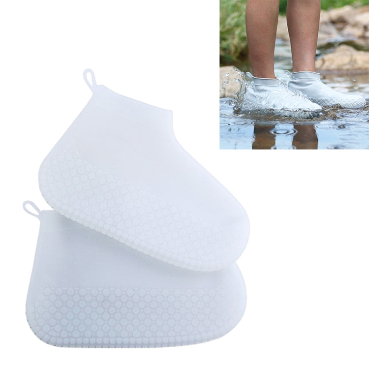 Silicone Non-slip Thickened Wear-resistant Waterproof Shoe Boots Cover, Size:S