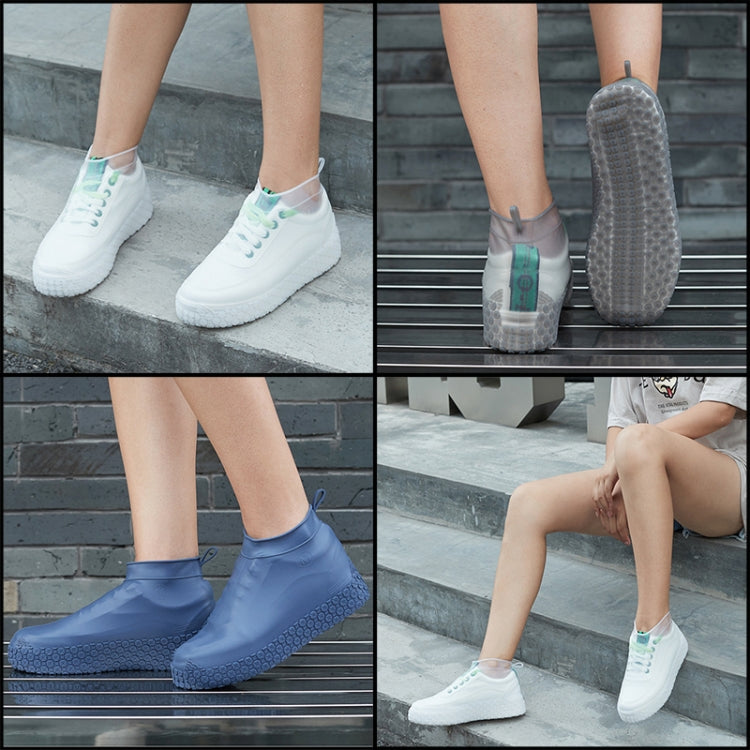 Silicone Non-slip Thickened Wear-resistant Waterproof Shoe Boots Cover, Size:S