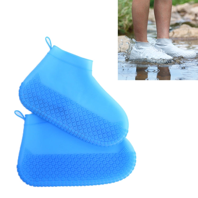 Silicone Non-slip Thickened Wear-resistant Waterproof Shoe Boots Cover, Size:S
