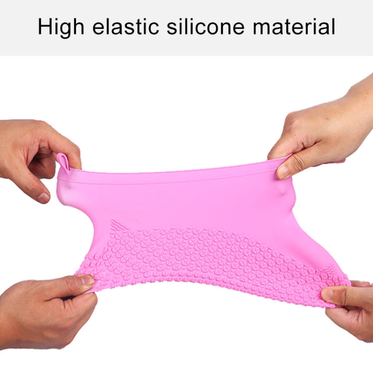 Silicone Non-slip Thickened Wear-resistant Waterproof Shoe Boots Cover, Size:S