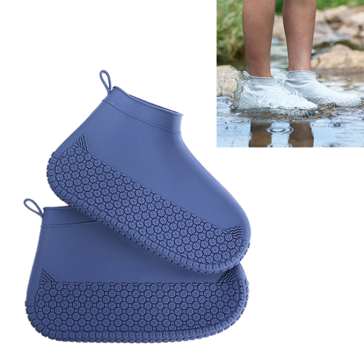 Silicone Non-slip Thickened Wear-resistant Waterproof Shoe Boots Cover, Size:S