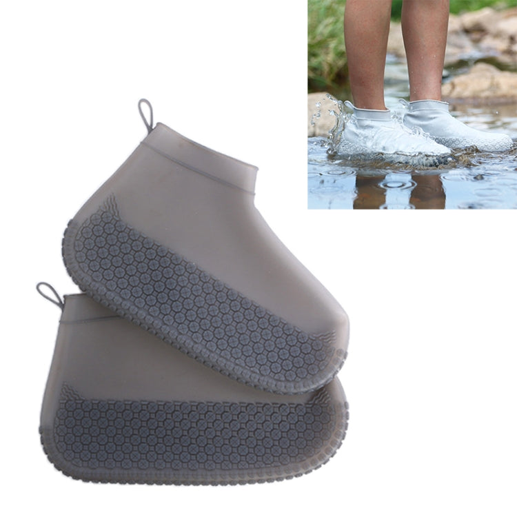 Silicone Non-slip Thickened Wear-resistant Waterproof Shoe Boots Cover, Size:S