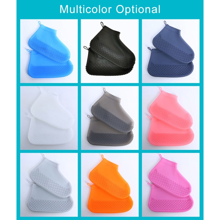Silicone Non-slip Thickened Wear-resistant Waterproof Shoe Boots Cover, Size:S