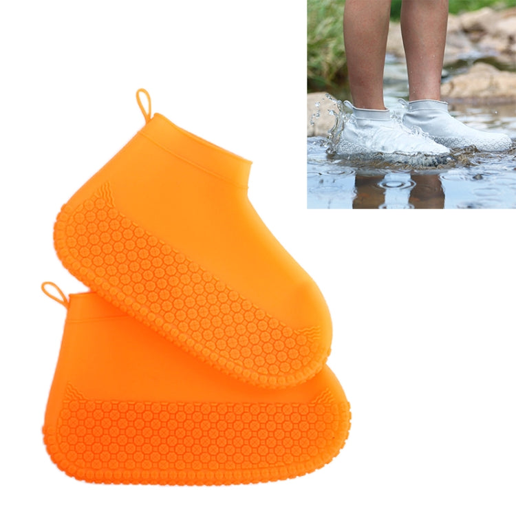 Silicone Non-slip Thickened Wear-resistant Waterproof Shoe Boots Cover, Size:S