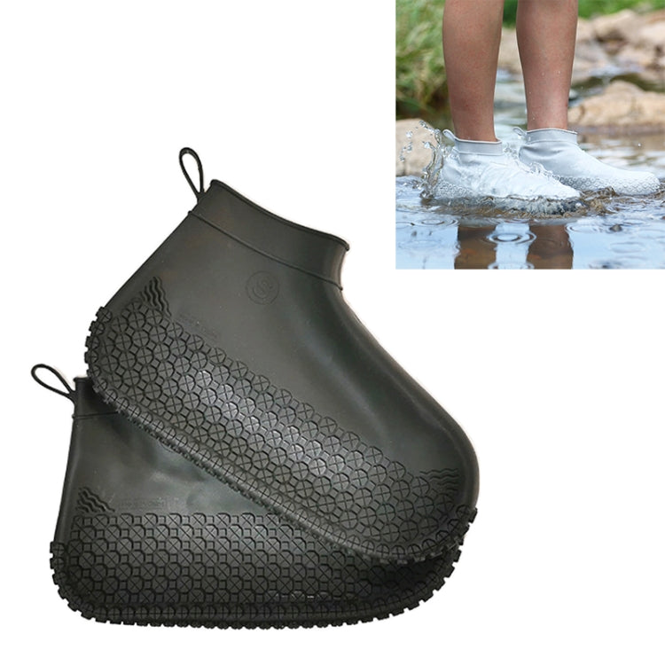 Silicone Non-slip Thickened Wear-resistant Waterproof Shoe Boots Cover, Size:S