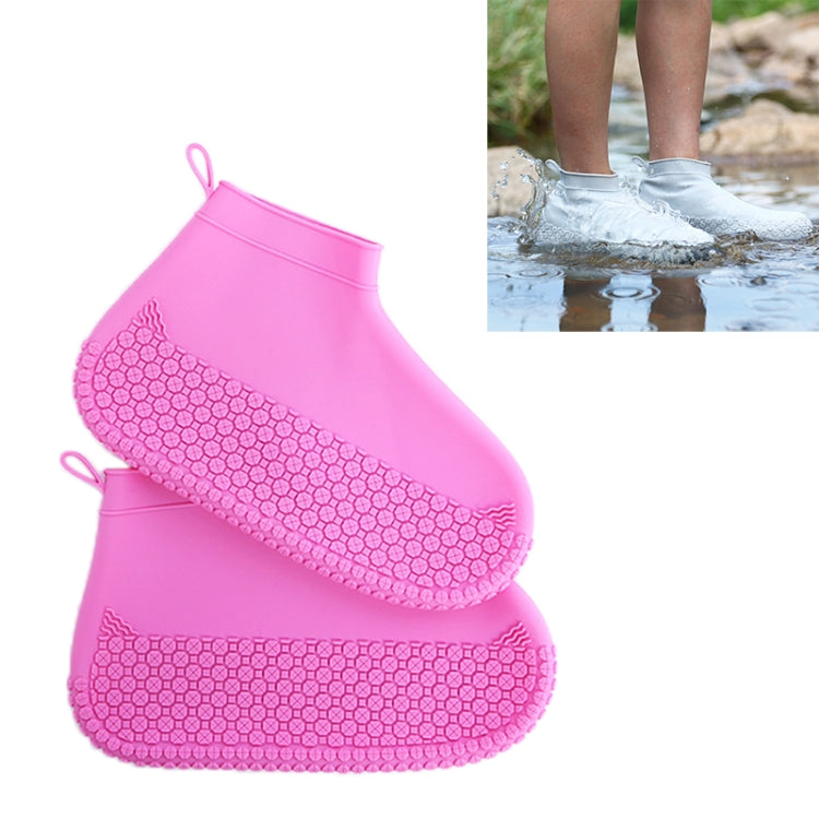 Silicone Non-slip Thickened Wear-resistant Waterproof Shoe Boots Cover, Size:S