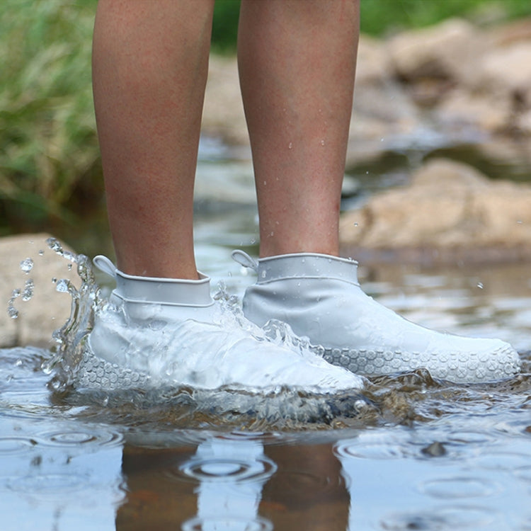 Silicone Non-slip Thickened Wear-resistant Waterproof Shoe Boots Cover, Size:S