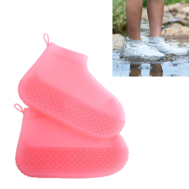 Silicone Non-slip Thickened Wear-resistant Waterproof Shoe Boots Cover, Size:S