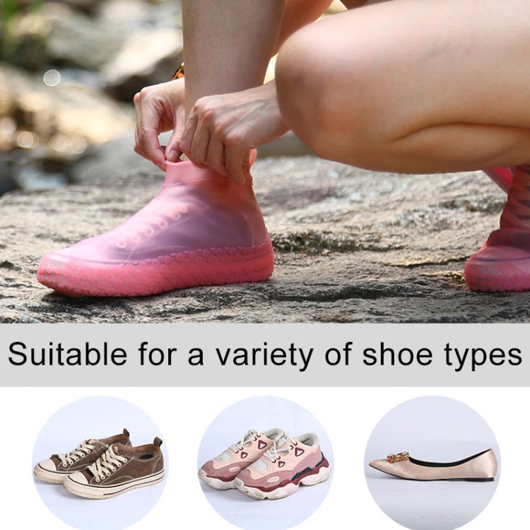Silicone Non-slip Thickened Wear-resistant Waterproof Shoe Boots Cover, Size:S