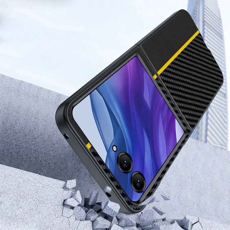 For Motorola Razr 50 Ultra Ultra-thin Carbon Fiber Texture Printing Phone Case