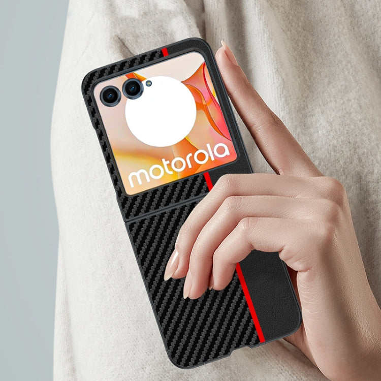 For Motorola Razr 50 / 60 / 70 5G Ultra-thin Carbon Fiber Texture Printing Phone Case
