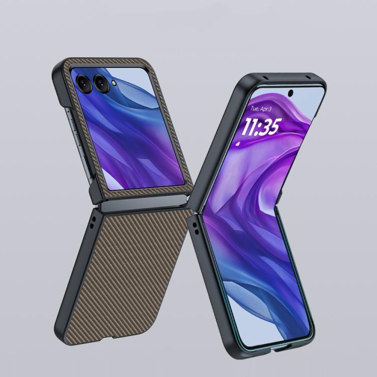 For Motorola Razr 60 Ultra / 70 Ultra Ultra-thin Carbon Fiber Texture Printing Phone Case