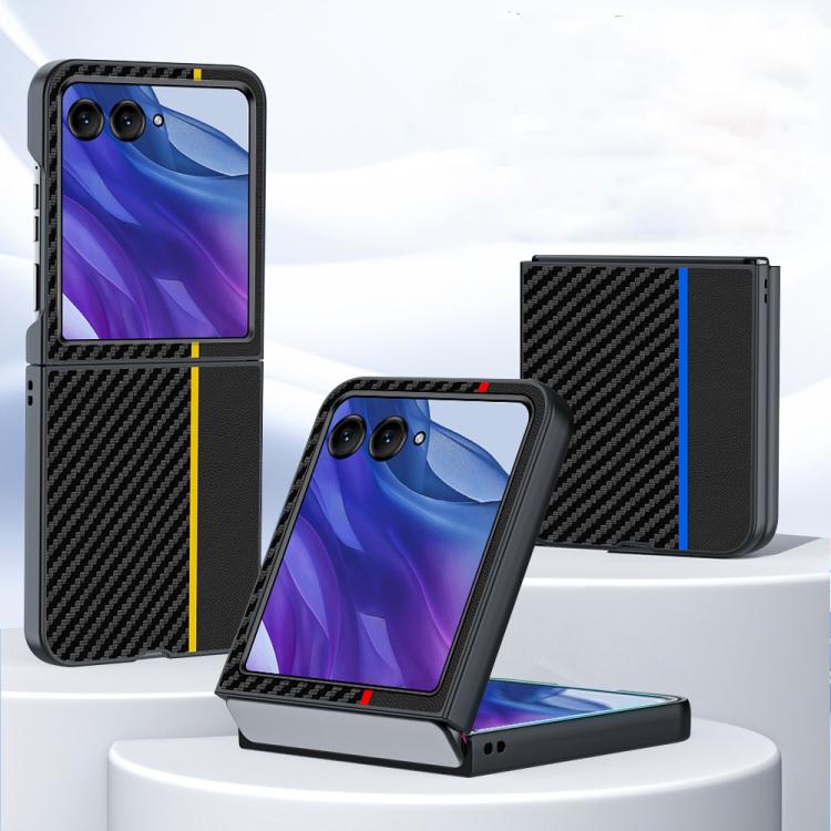 For Motorola Razr 60 Ultra / 70 Ultra Ultra-thin Carbon Fiber Texture Printing Phone Case
