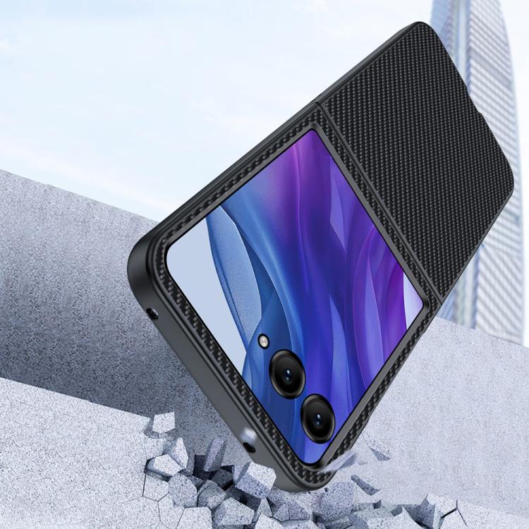 For Motorola Razr 60 Ultra / 70 Ultra Ultra-thin Carbon Fiber Texture Printing Phone Case