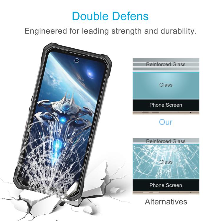 For Oukitel WP100 Titan 50pcs 0.26mm 9H 2.5D Tempered Glass Film